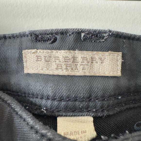 Burberry Brit Westbourne Skinny Ankle Pants Faux Leather Zip Button  5-Pocket 32 - Picture 6 of 16